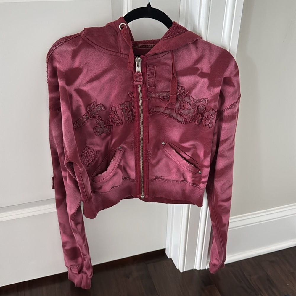 I.AM.GIA Cropped Zip-up Hoodie